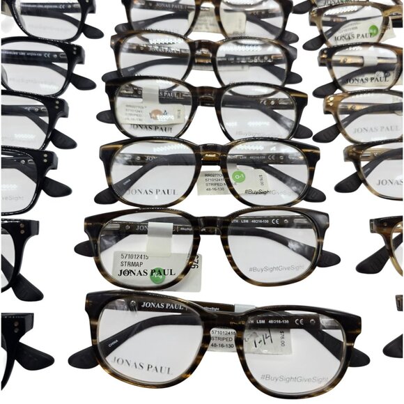 Jonas Paul Kids Optical Glasses Lot Of 26 Black & Tortoise Shell Frames With Dem - Picture 4 of 7